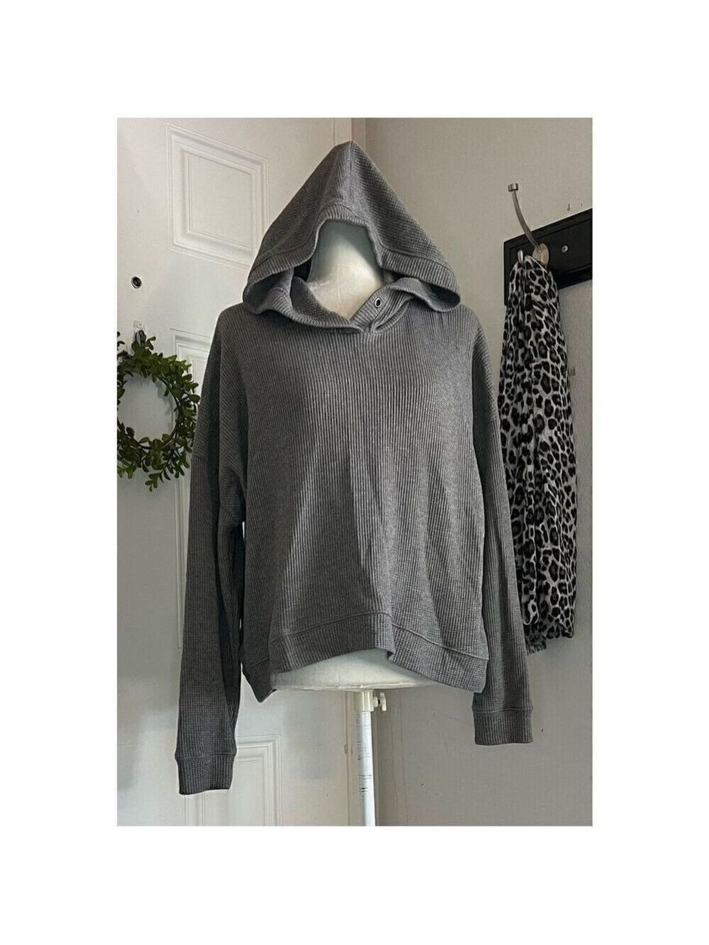 Rails Murray Hooded Waffle Long Sleeve Top (XL)